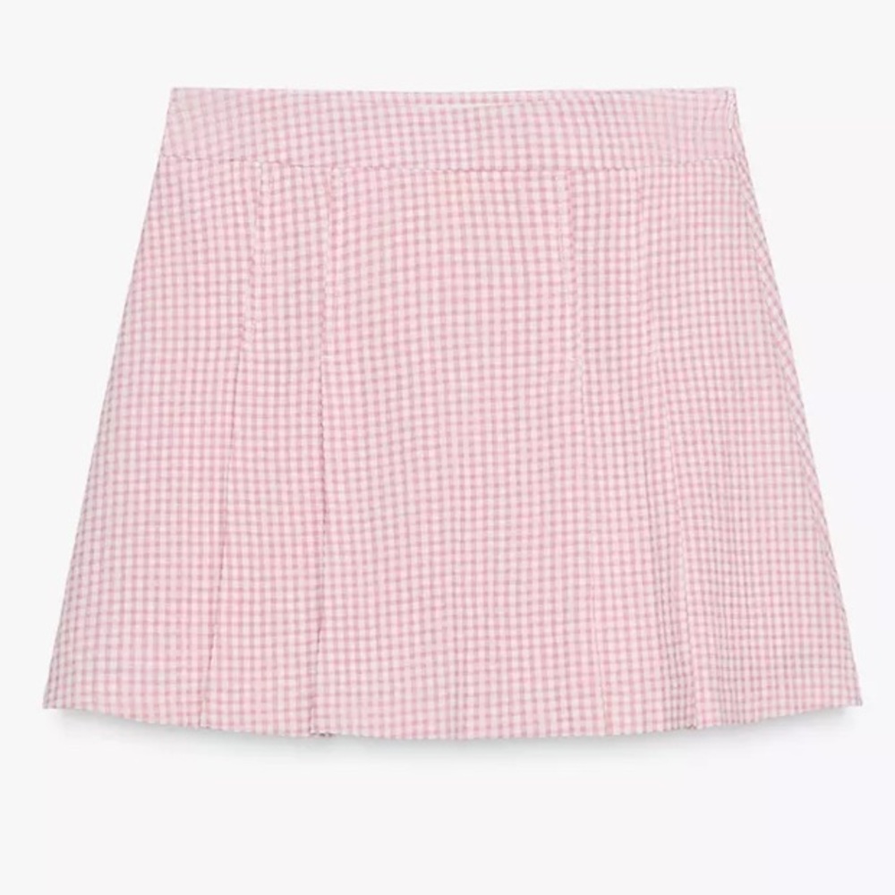 Zara Gingham skort xs like new